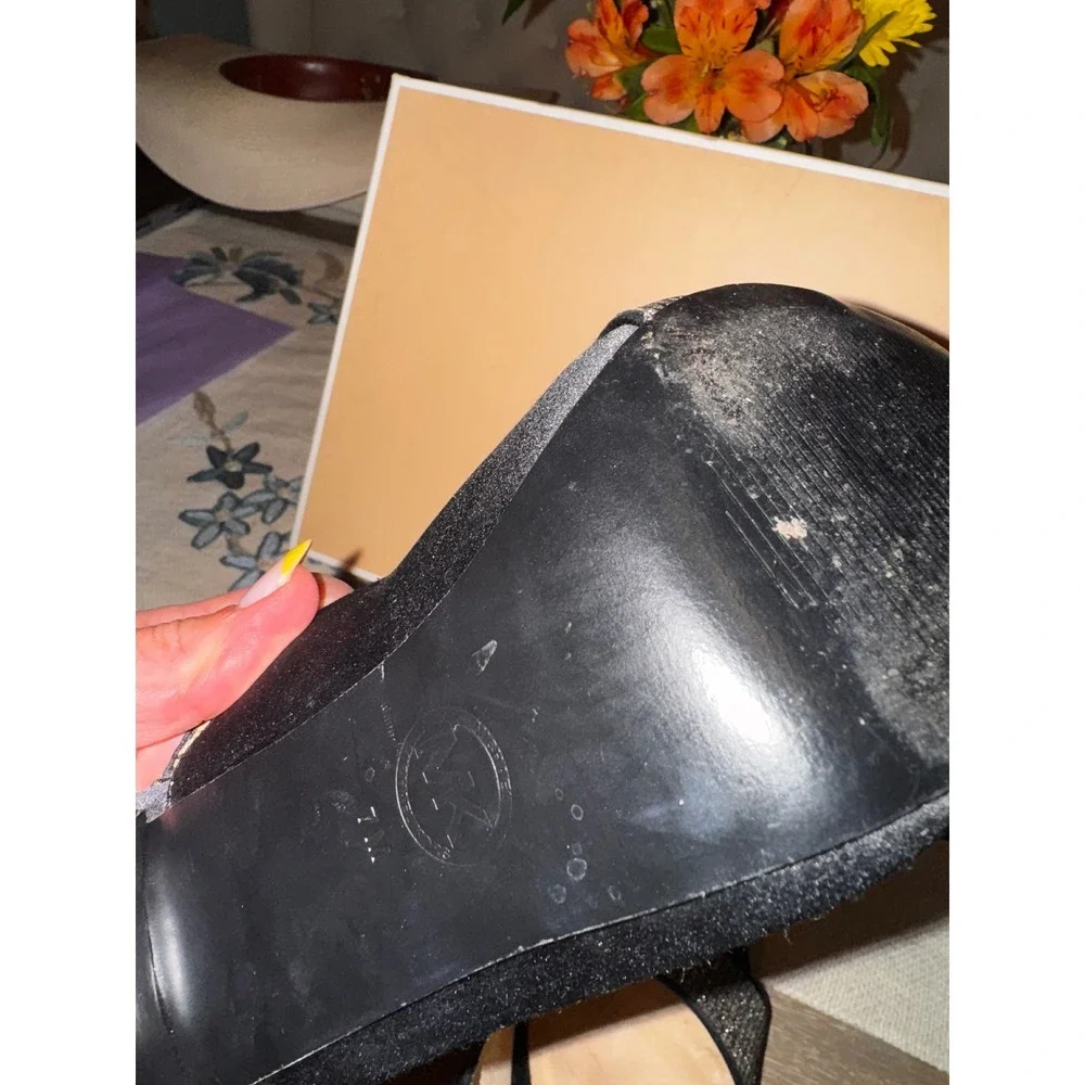 Michael Kors Shimmer Slingback‎ Heels Rhinestone Evening Party Shoes 7M